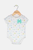 Baby Boys Printed Frog-Pocket Bodysuit Whispy Gray Baby Boys Printed Frog-Pocket Bodysuit Whispy Gray