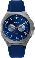 Fossil Evanston Multifunction Blue Silicone Watch-BQ2773