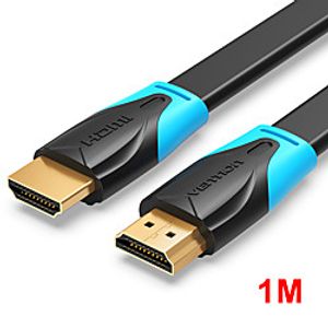 Vention HDMI-compatible to HDMI-compatible Cable Flat HDMI-compatible2.0 Cable Male to Male 4K2K 18Gbps Supports Ethernet 3D 4K Video for HDTV PS3/4 1m miniinthebox