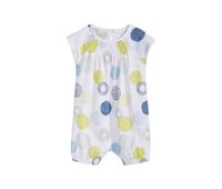 Baby Girls Geometric Dot-Print Cotton Romper  Lime Twist - thumbnail