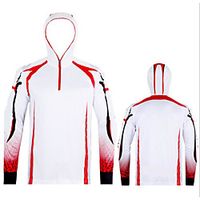 CAWANFLY Men's Hoodie Jacket Fishing Jacket Outdoor Long Sleeve UPF50 UV Protection Quick Dry Waterproof Zipper Lightweight Jacket Top Autumn / Fall Spring Summer Athleisure Fishing Camping  Hiking miniinthebox - thumbnail