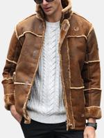 Boomber Sherpa Chamois Leather Jacket