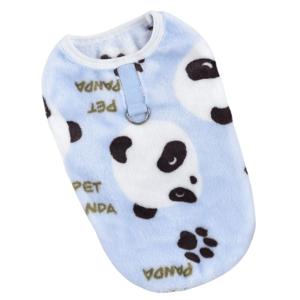 Hong Pet Flannel Print Vest - Blue Small