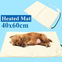 40X60CM Heated Pet Bed Warmer Dog Cat Electric Heating Pad