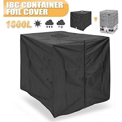 IBC Container Foil Cover 1000l Bucket Cover Dust Cover Ibc Water Tank Ton Bucket Cover Protective Cover Water Tank Cover 210d Oxford Cloth Sunscreen Lightinthebox