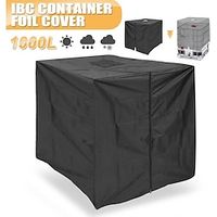 IBC Container Foil Cover 1000l Bucket Cover Dust Cover Ibc Water Tank Ton Bucket Cover Protective Cover Water Tank Cover 210d Oxford Cloth Sunscreen Lightinthebox - thumbnail