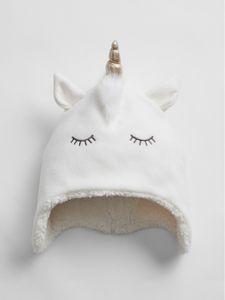 Kids Unicorn Sherpa Trapper Hat
