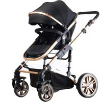 Teknum 3 In 1 Pram Stroller - Black TK_661_BK - thumbnail