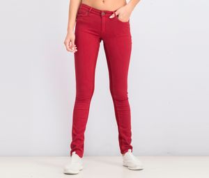 Womens Five Pocket Pants  Red