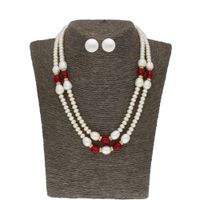 Sri Jagdamba Pearls Rosy Pearl Set - JPJUL-20-93