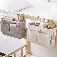 Portable Baby Care Essentials Hanging, Organizers Crib Storage Cradle, Baby Crib Organizer Diaper Bag, Linen Baby Bed Accessories Lightinthebox - thumbnail