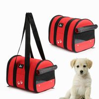 Pet Carrier Carrying Cat Dog Puppy Portable Travel Carrier Tote Mesh Cage Bag Crate Outdoor - thumbnail