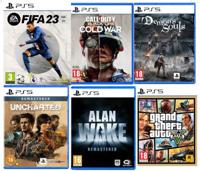 PlayStation 5 Games Bundle Offer (FIFA 23+Call of Duty Black Ops Cold War +Demon's Souls +Uncharted: Legacy of Thieves Collection +Alan Wake Remastered +Grand Theft Auto V) -PS5