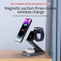 Wireless Charger 15 W Output Power Wireless Charging Station CE Certified Fast Wireless Charging MagSafe Magnetic For Compatible with any wireless charging enabled devices Lightinthebox - thumbnail