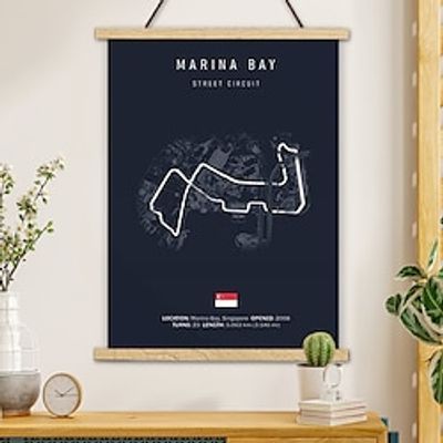Nordic Poster Aesthetic Motorsport Race Picture Posters With Hanger Wall Art Canvas Prints Painting Home Decoration Dcor Rolled Canvas No Frame miniinthebox