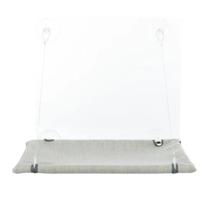 Trixie Window Platform Velour - Grey 50X30Cm