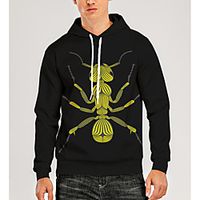 Men's Pullover Hoodie Sweatshirt Animal Patterned Graphic 3D Print Hooded Daily 3D Print 3D Print Casual Hoodies Sweatshirts  Long Sleeve Black miniinthebox - thumbnail