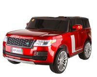 Megastar Ride Ons 12v Metallic Ranger Rover Suv style 2 seater Car With Leather Seats - Red (UAE Delivery Only)