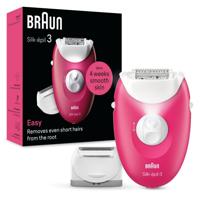 Braun Silk-Epil 3, Easy Hair Removal Device, Wet & Dry Epilator - SE 3032