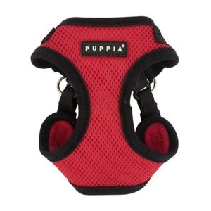 Puppia Soft Harness C Red L Neck 14.2 - 16.5 Inch And Chest 15.4 - 17.3 Inch