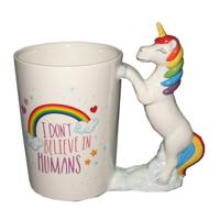 Animal Unicorn Ceramic Mug Creative 3D Animal Handle Water Cup Coffee Cup