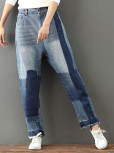 Casual Loose Ankle-length Women Jeans