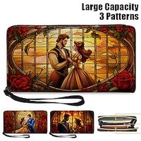 Women's Wallet Coin Purse Credit Card Holder Wallet PU Leather Valentine's Day Shopping Daily Zipper Large Capacity Durable Character Wine Dark Red Red Lightinthebox - thumbnail