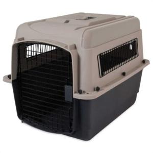 Petmate Ultra Vari Pets Kennel Fashion 40 Inch 70 - 90Lbs, Taupe And Black