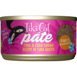 Tiki Cat Grill Tuna & Crab Surimi Recipe Pate 2.8 Oz
