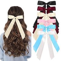 Hair Ribbons Bow Clips for Women Silky Satin Hair Bow Clips for Hair Long Bow Hair Barrettes Metal Clips Double Layered Ribbon French Bowknot Clips for Girls Adults Teens Lightinthebox - thumbnail