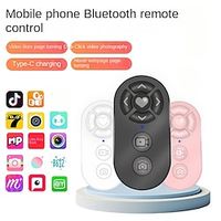 Portable Phone Camera Shutter Remote Control Play Pause Music Image Reading with Lanyard Multifunction Selfie Button Clicker Lightinthebox - thumbnail