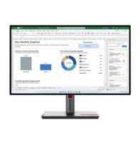 Lenovo Think Vision P27h-30 27inch QHD 2560x1440 Monitor, Anti-glare, HDMI, USB-C, Height, Tilt Adjustment - 63A1GAT1UK