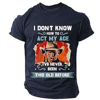 I Don't Know How to Act My Ace Black Army Green Dark Blue T shirt Tee Men's Graphic Cotton Blend Shirt Sports Classic Shirt Short Sleeve Comfortable Tee Street Holiday Summer Fashion Designer Clothing Lightinthebox