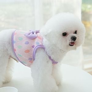 Dog Cat Vest Dot Fashion Cute Holiday Casual  Daily Dog Clothes Puppy Clothes Dog Outfits Soft Blue Rosy Pink Costume for Girl and Boy Dog Cloth XS S M L XL Lightinthebox