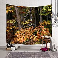 Leaves Fall Wall Tapestry Art Decor Blanket Curtain Hanging Home Bedroom Living Room Decoration Polyester Lightinthebox - thumbnail