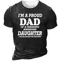 Men's Unisex T shirt Tee 3D Print Graphic Prints Letter Crew Neck Street Daily Print Short Sleeve Tops Casual Designer Big and Tall Sports Black Gray Army Green Lightinthebox - thumbnail