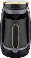 Sonashi Turkish Coffee Machine, 500W, Black, Grey & Gold