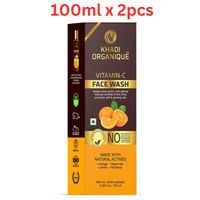 Khadi Organique Vitamin C Face Wash (SLS & paraben Free) 100ml (Pack Of 2)