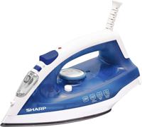 Sharp Vertical Steam Iron 2180 Watts , Blue And White - EI-SU11