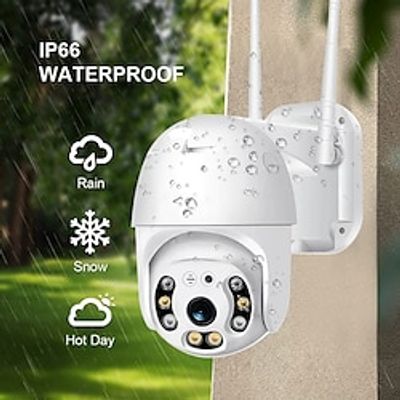 IP Camera 3MP dome Wireless Motion Detection Remote Access Waterproof Indoor Outdoor Apartment Support 128 GB Lightinthebox