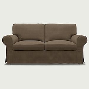 IKEA Ektorp 2 Seat Sofa Cover Conscious Tweed Regular Fit With Piping Machine Washable miniinthebox