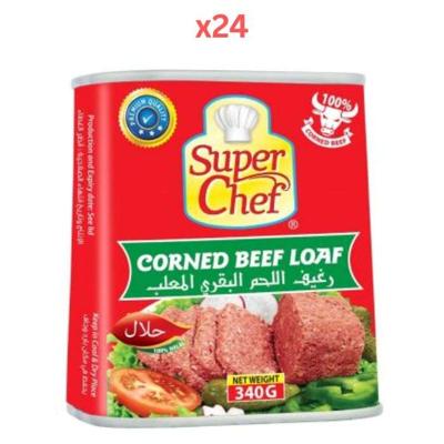 Super Chef Corned Beef Loaf 340Gm (Pack Of 24)