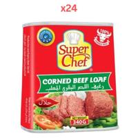 Super Chef Corned Beef Loaf 340Gm (Pack Of 24)