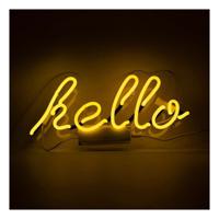 Locomocean Wall Neon - Hello Yellow Lighting Piece - thumbnail