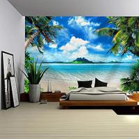 Sunshine Beach Landscape Hanging Tapestry Wall Art Large Tapestry Mural Decor Photograph Backdrop Blanket Curtain Home Bedroom Living Room Decoration Lightinthebox