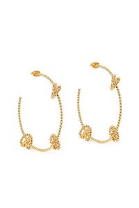 Large Twisted Wires Hoop Earrings