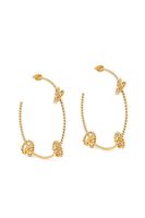 Large Twisted Wires Hoop Earrings - thumbnail