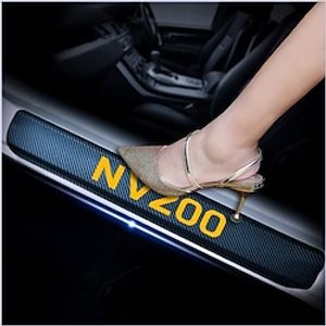 Car Door Sill Scuff Plate Cover for Nissan NV200 Welcome Pedal Protection Car Carbon Fiber Sticker Threshold Door Entry Guard Decorative miniinthebox
