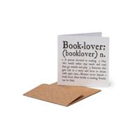 Legami Greeting Card - Small - Book Lover (7 x 7 cm)