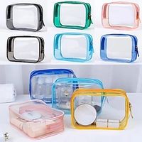 New Cosmetic Bag Large Capacity Waterproof PVC Storage Bag Small Transparent Wash Bag Portable Beauty  Toiletry Bag miniinthebox - thumbnail